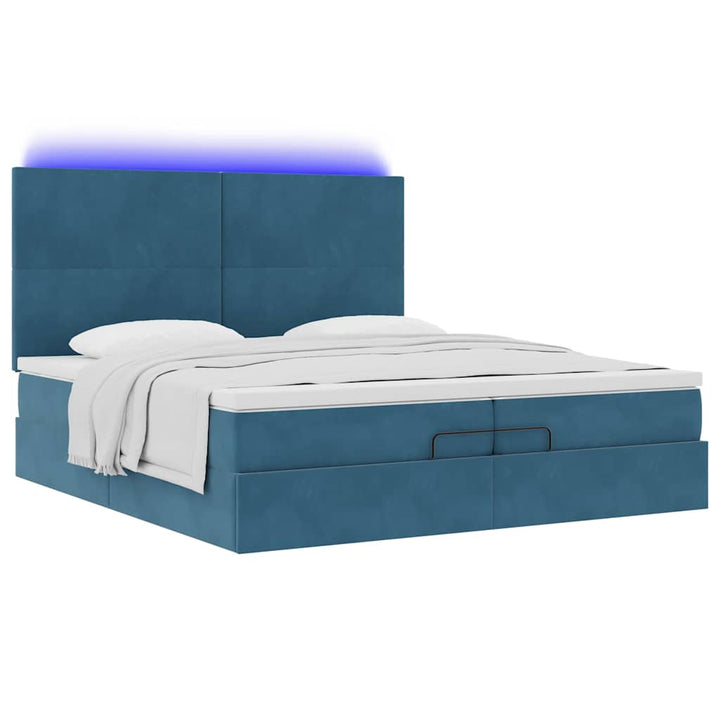 Ottomansk Säng Med Madrasser Och Led-Lampor 200X200Cm