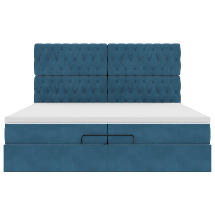Ottomansk Säng Med Madrasser Och Led-Lampor 200X200Cm
