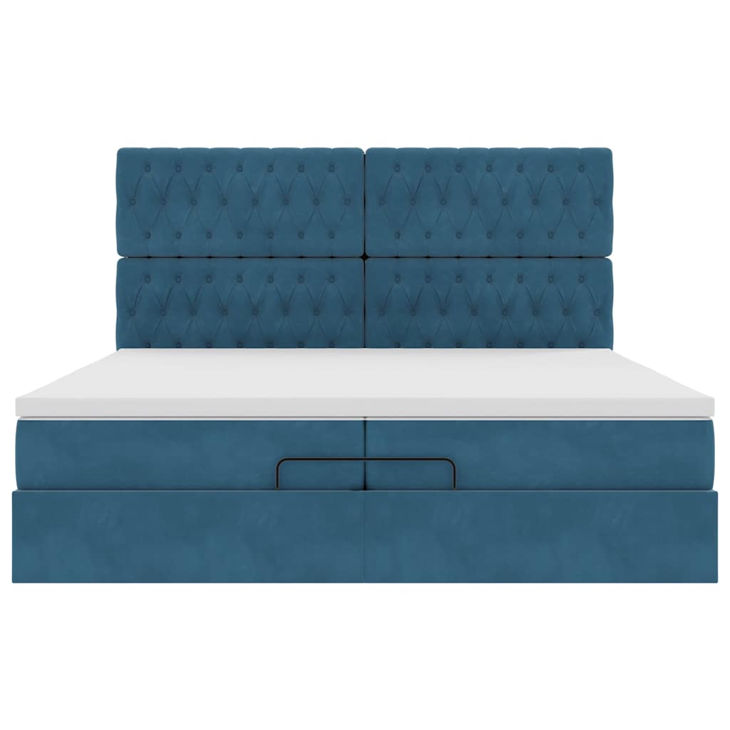 Ottomansk Säng Med Madrasser Och Led-Lampor 200X200Cm