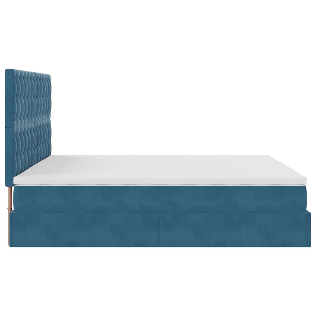 Ottomansk Säng Med Madrasser Och Led-Lampor 200X200Cm