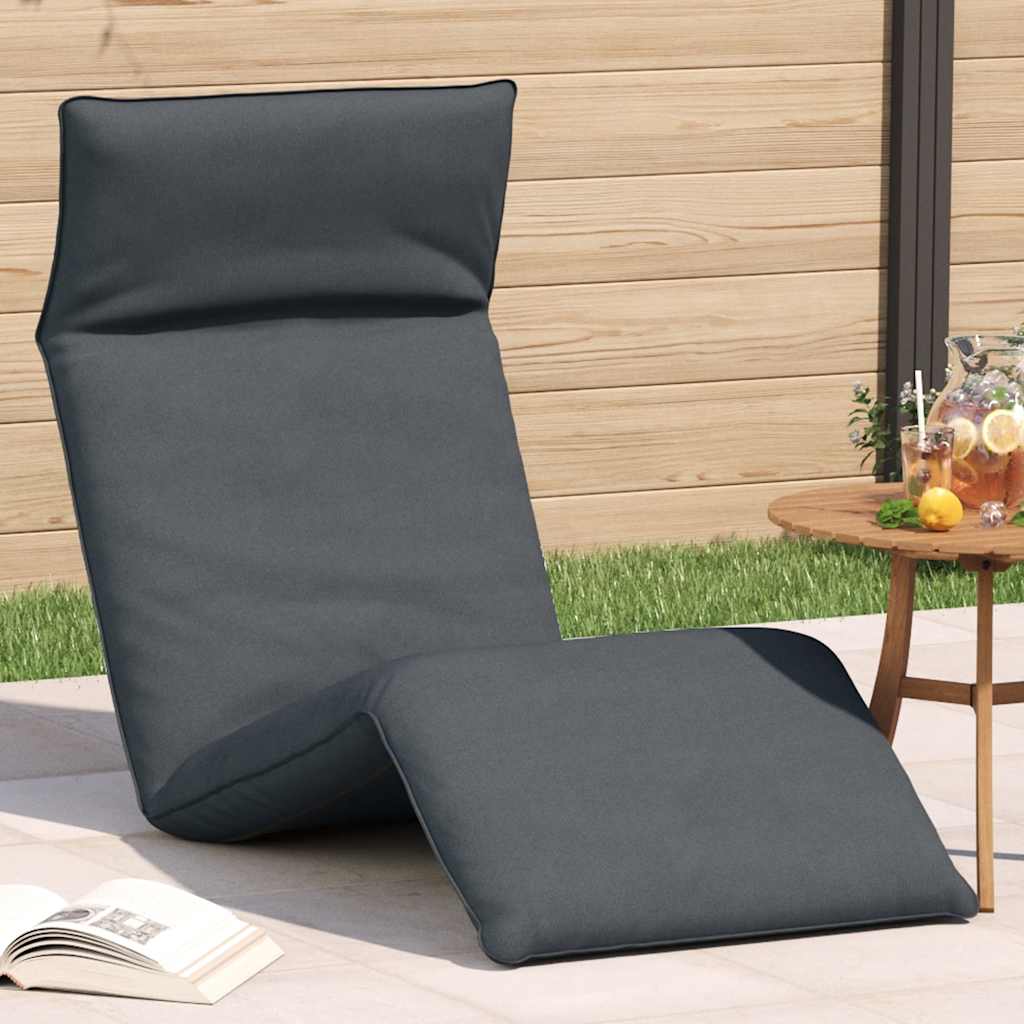 Hopfällbar Solstol Bladmönster 175X54X8,5 Cm Oxfordtyg