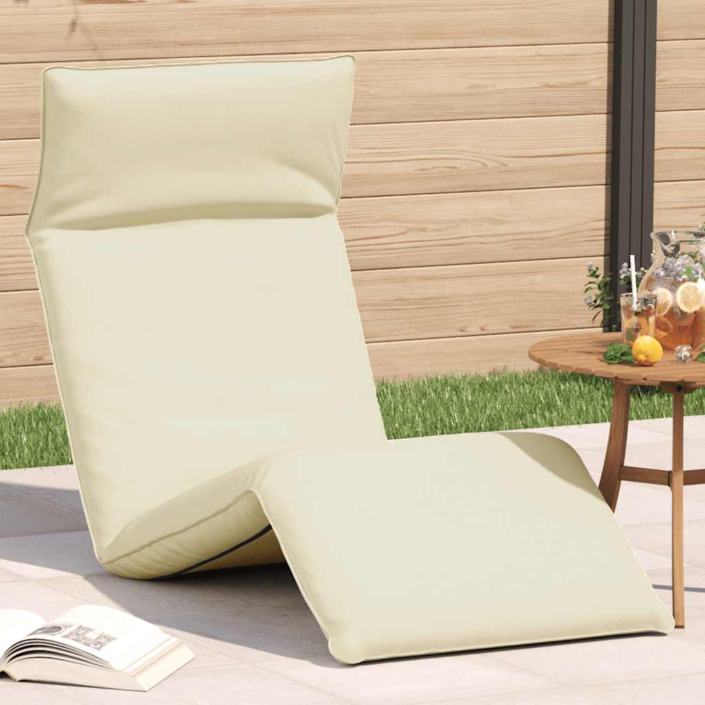 Hopfällbar Solstol Bladmönster 175X54X8,5 Cm Oxfordtyg