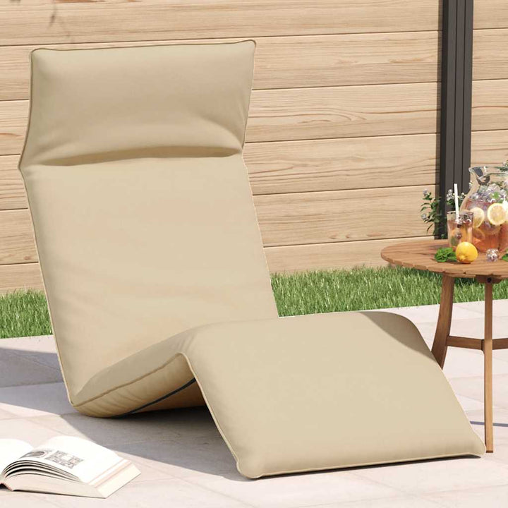 Hopfällbar Solstol Bladmönster 175X54X8,5 Cm Oxfordtyg