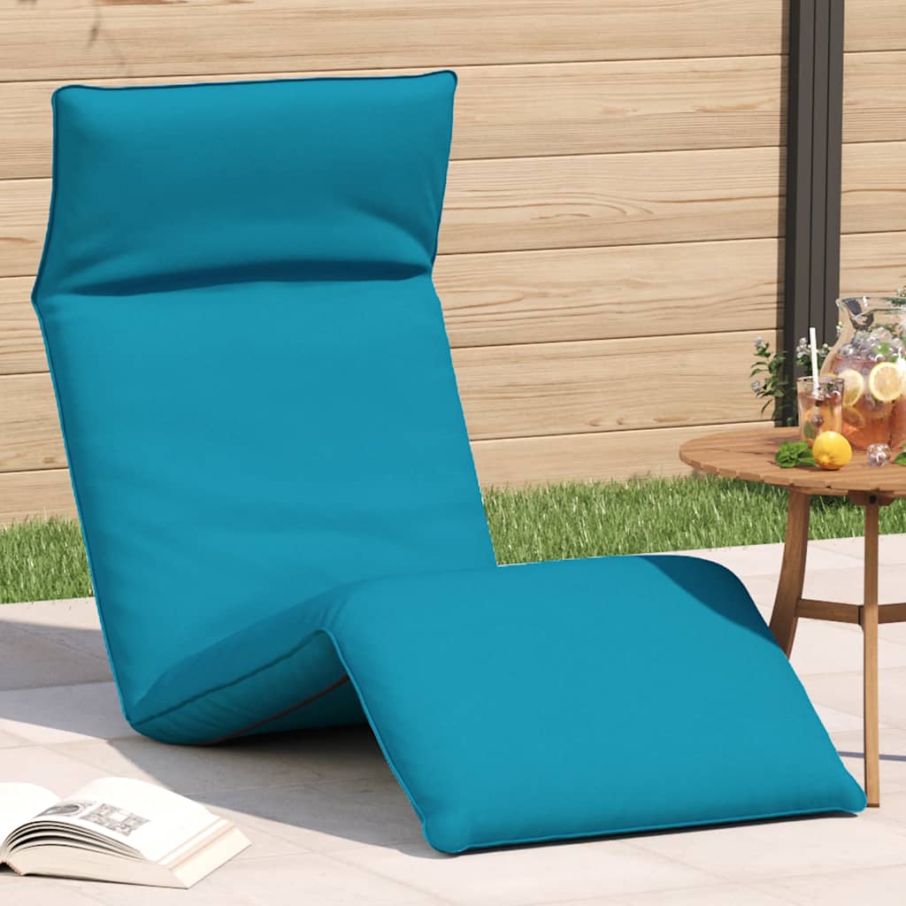 Hopfällbar Solstol Bladmönster 175X54X8,5 Cm Oxfordtyg