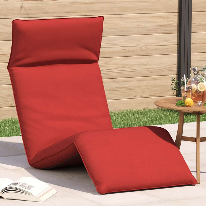 Hopfällbar Solstol Bladmönster 175X54X8,5 Cm Oxfordtyg
