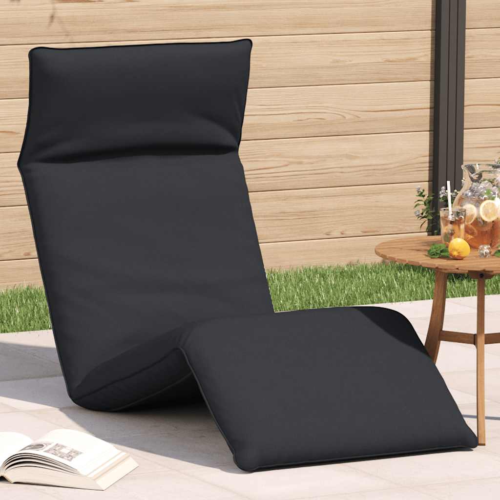 Hopfällbar Solstol Bladmönster 175X54X8,5 Cm Oxfordtyg