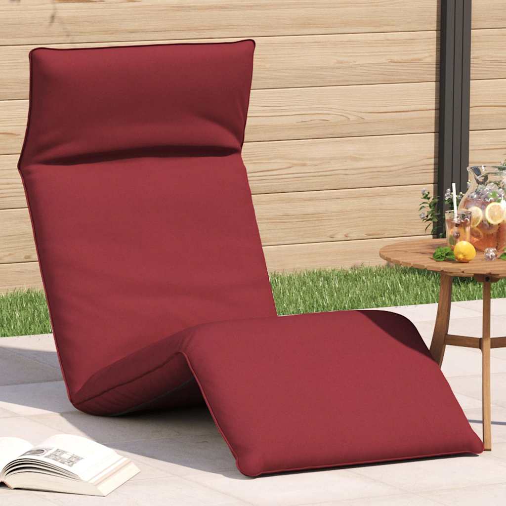 Hopfällbar Solstol Bladmönster 175X54X8,5 Cm Oxfordtyg