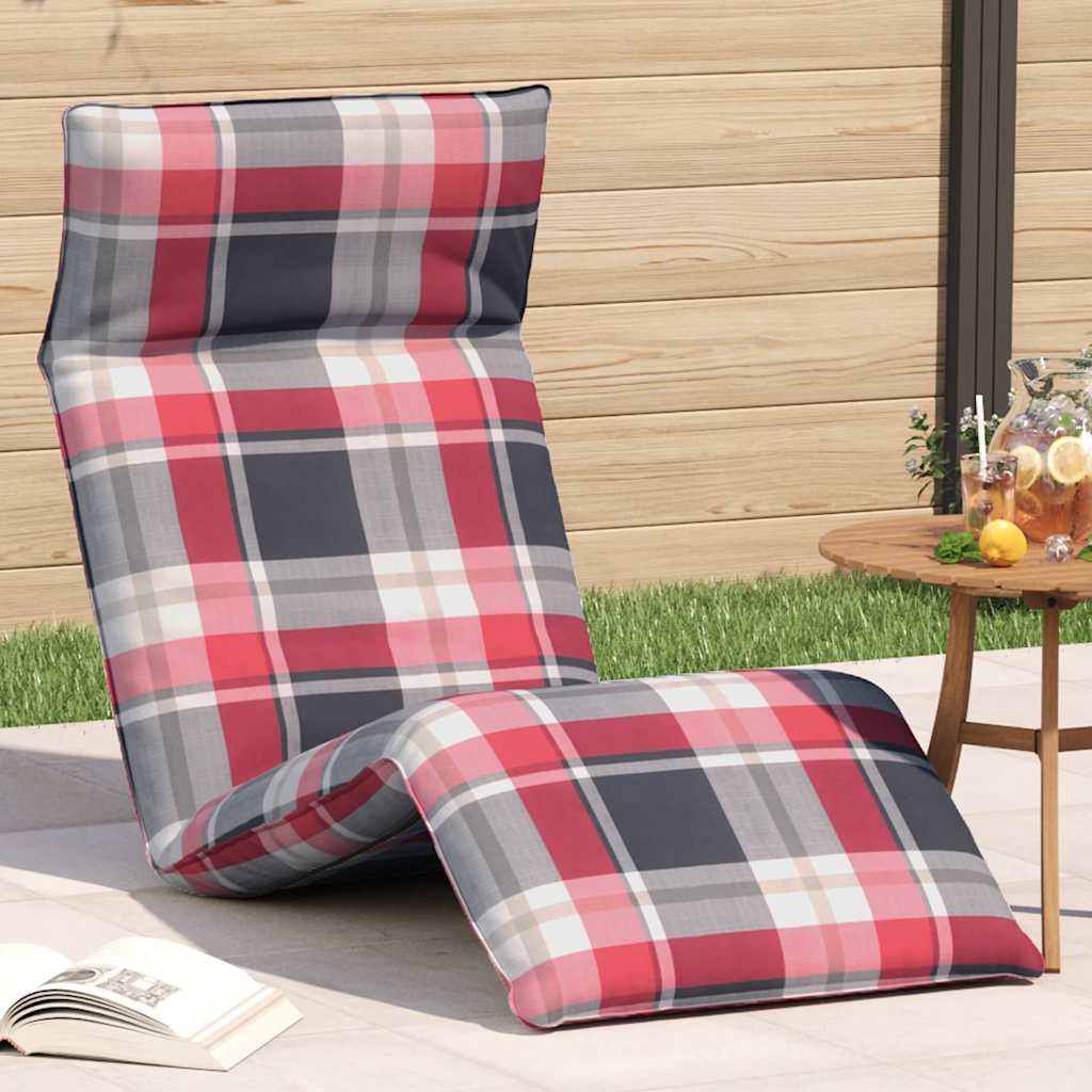 Hopfällbar Solstol Bladmönster 175X54X8,5 Cm Oxfordtyg