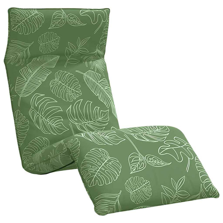 Hopfällbar Solstol Bladmönster 175X54X8,5 Cm Oxfordtyg