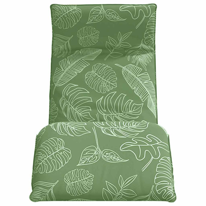 Hopfällbar Solstol Bladmönster 175X54X8,5 Cm Oxfordtyg