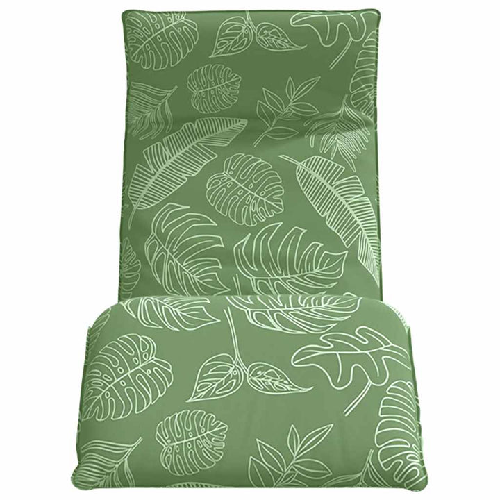Hopfällbar Solstol Bladmönster 175X54X8,5 Cm Oxfordtyg