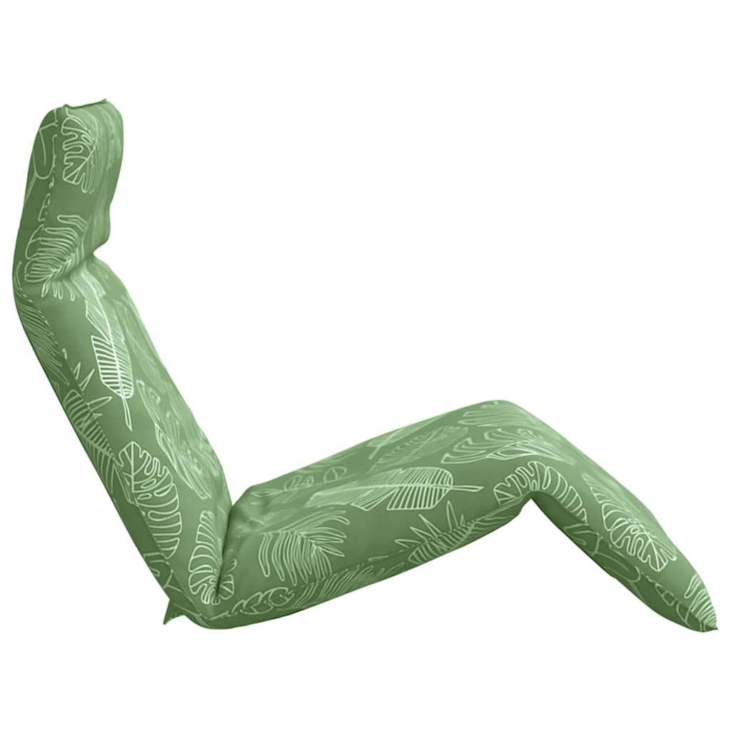 Hopfällbar Solstol Bladmönster 175X54X8,5 Cm Oxfordtyg