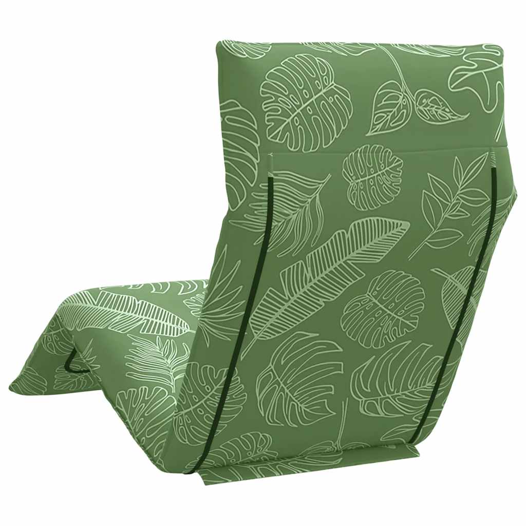 Hopfällbar Solstol Bladmönster 175X54X8,5 Cm Oxfordtyg