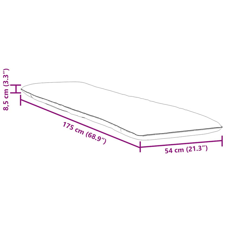 Hopfällbar Solstol Bladmönster 175X54X8,5 Cm Oxfordtyg