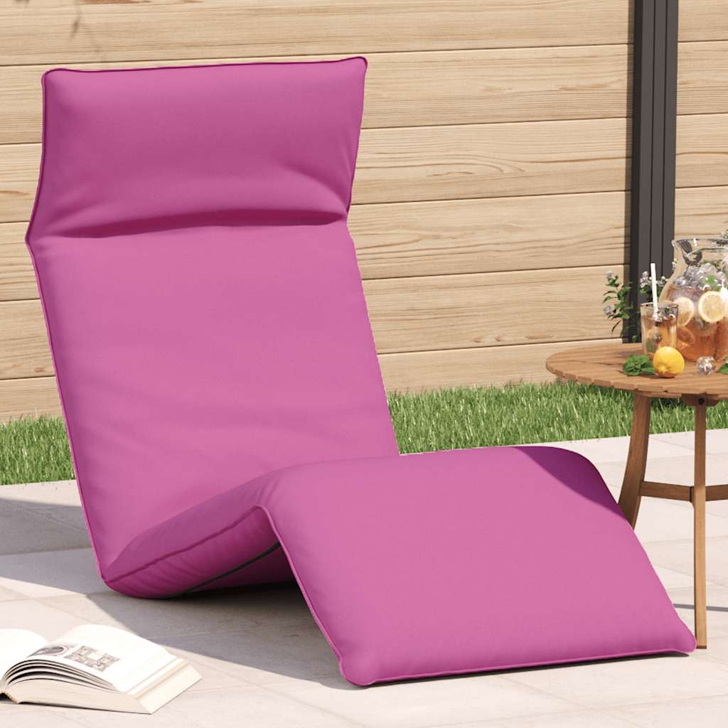 Hopfällbar Solstol Bladmönster 175X54X8,5 Cm Oxfordtyg