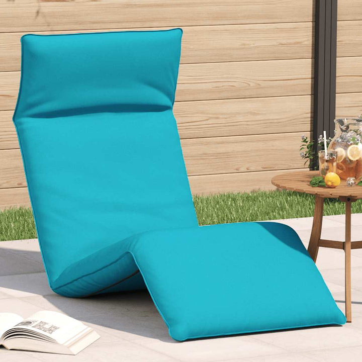 Hopfällbar Solstol Bladmönster 175X54X8,5 Cm Oxfordtyg