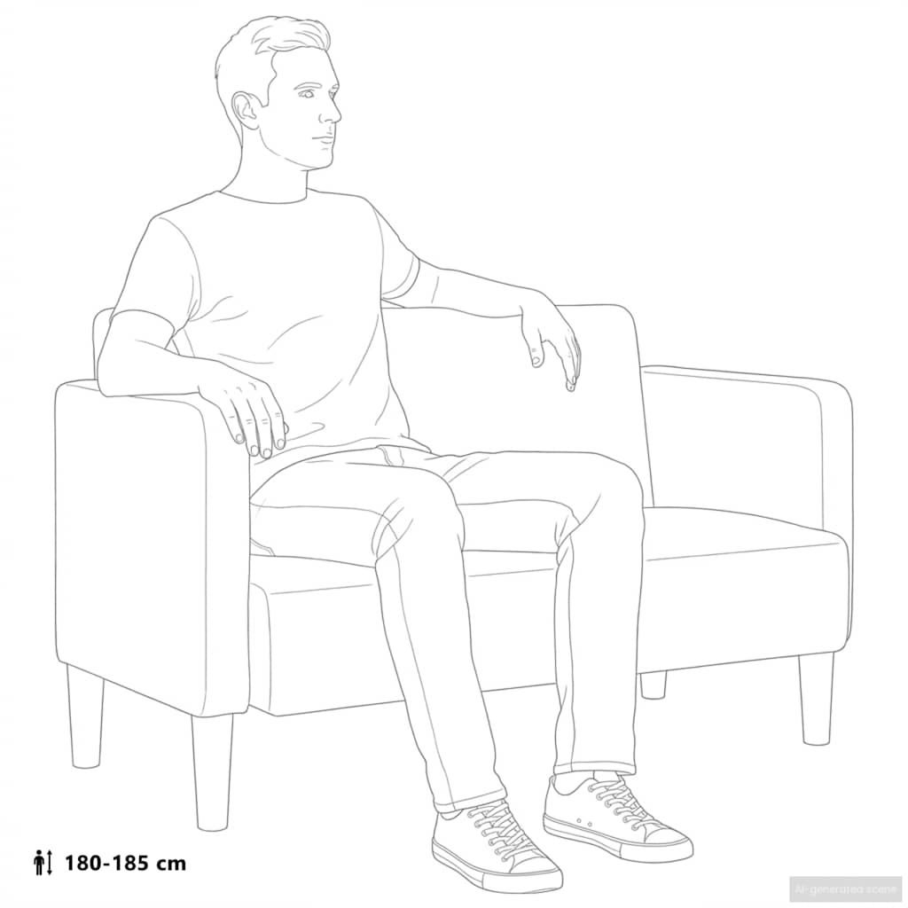 Loveseat Soffa 109 Cm Manchestertyg