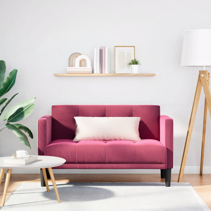 Loveseat Soffa 111 Cm Sammet