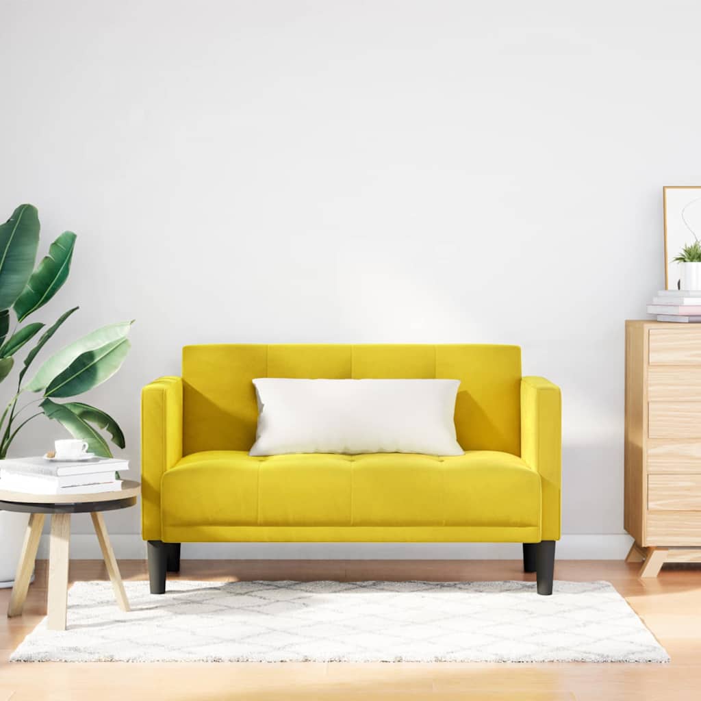 Loveseat Soffa 111 Cm Sammet