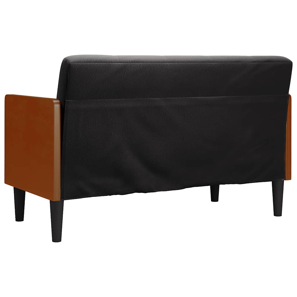 Loveseat Soffa Med Dynor 110 Cm Sammet