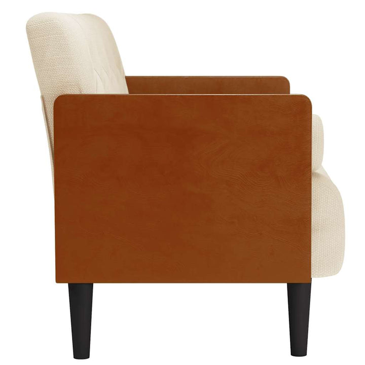 Loveseat Soffa Med Dynor 110 Cm Linne