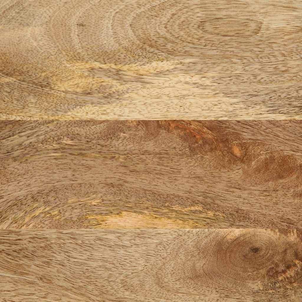Tv-Bänk Svart 80X33,5X46 Cm Massivt Grovt Mangoträ