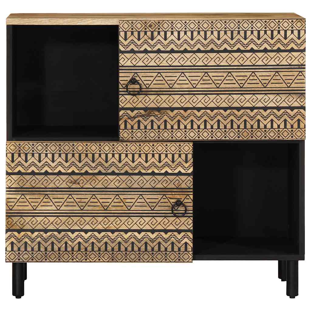 Skänk 80X33,5X75 Cm Massivt Grovt Mangoträ