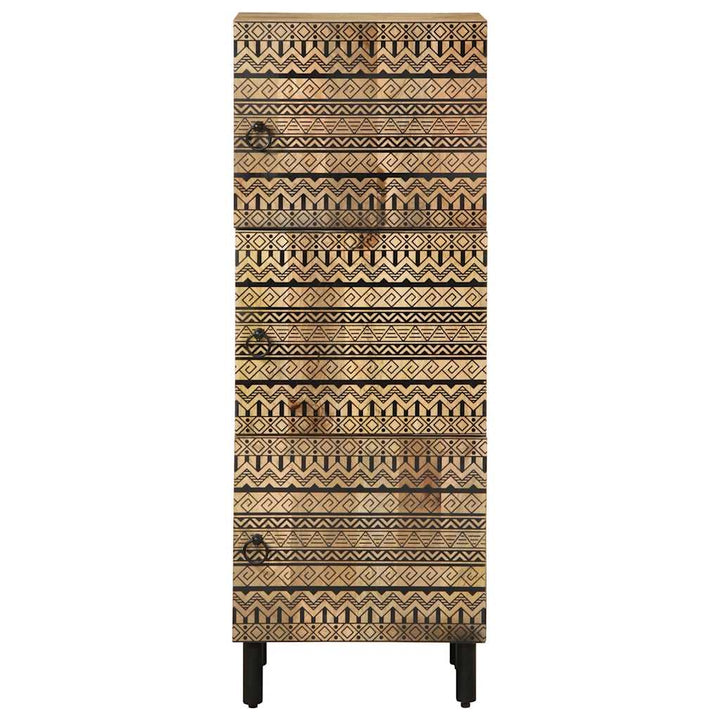 Högskåp 40X33,5X110 Cm Massivt Grovt Mangoträ