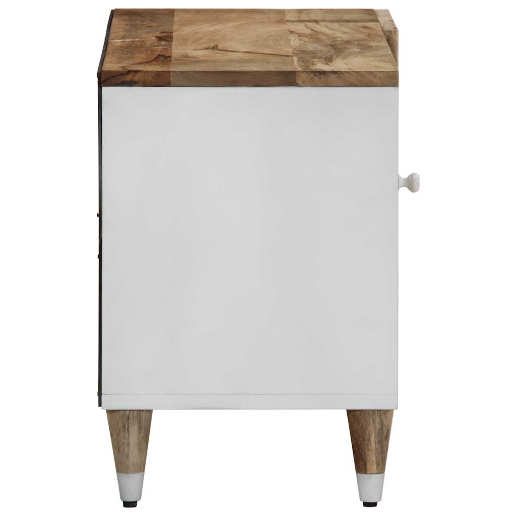 Tv-Bänk 80X31,5X46 Cm Massivt Mangoträ