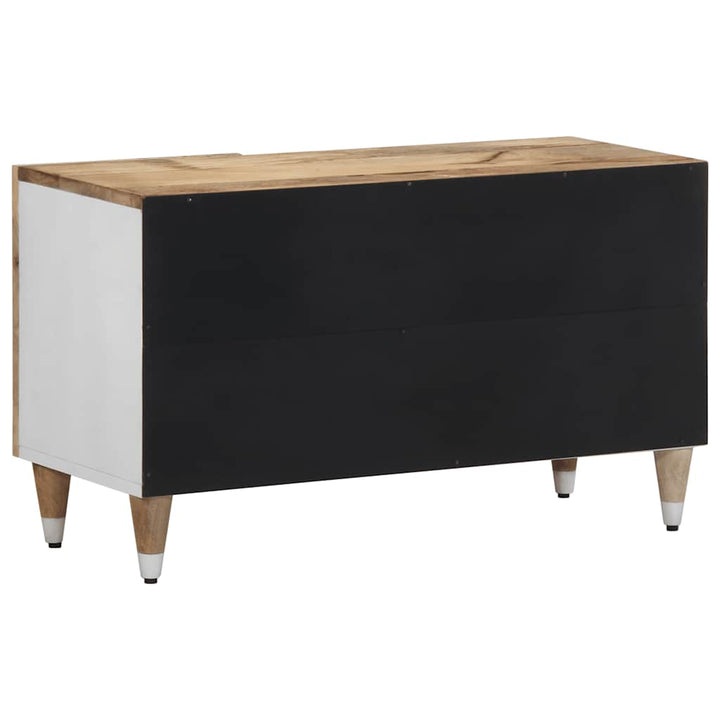 Tv-Bänk 80X31,5X46 Cm Massivt Mangoträ