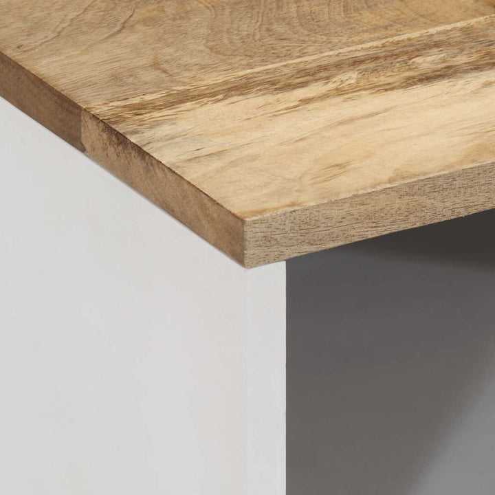 Tv-Bänk 80X31,5X46 Cm Massivt Mangoträ