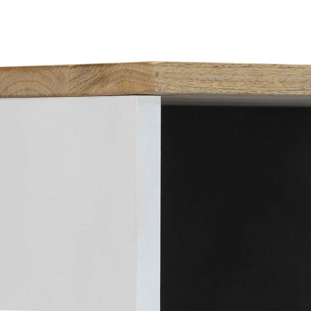 Badrumsskåp 38X33,5X160 Cm Massivt Mangoträ