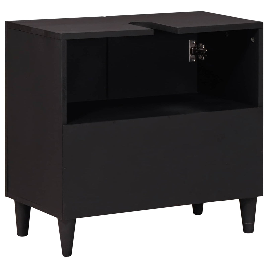 Diskbänksskåp Flerfärgsdesign 62 X 33 X 58 Cm Massivt Mangoträ