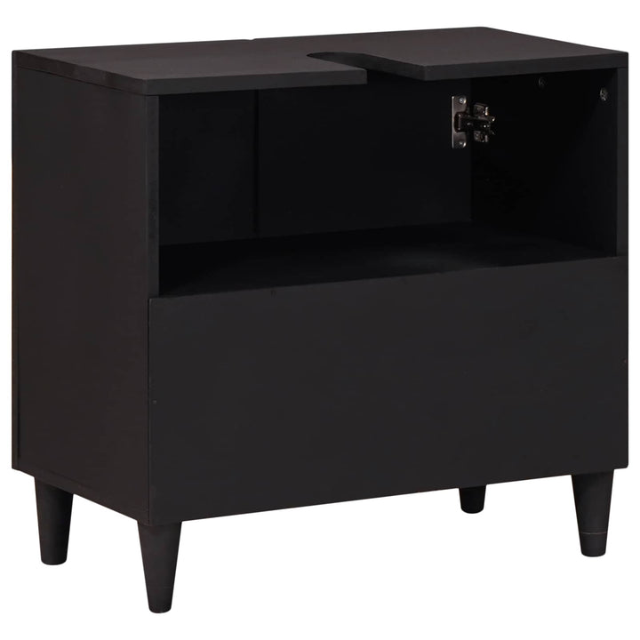 Diskbänksskåp Flerfärgsdesign 62 X 33 X 58 Cm Massivt Mangoträ