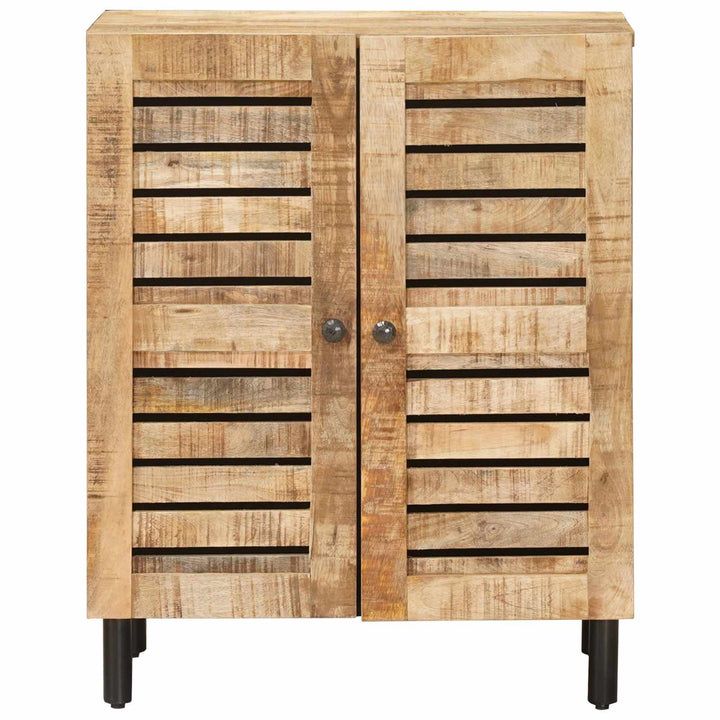 Förvaringsskåp 60 X 33 X 75 Cm Massivt Mangoträ Naturlig