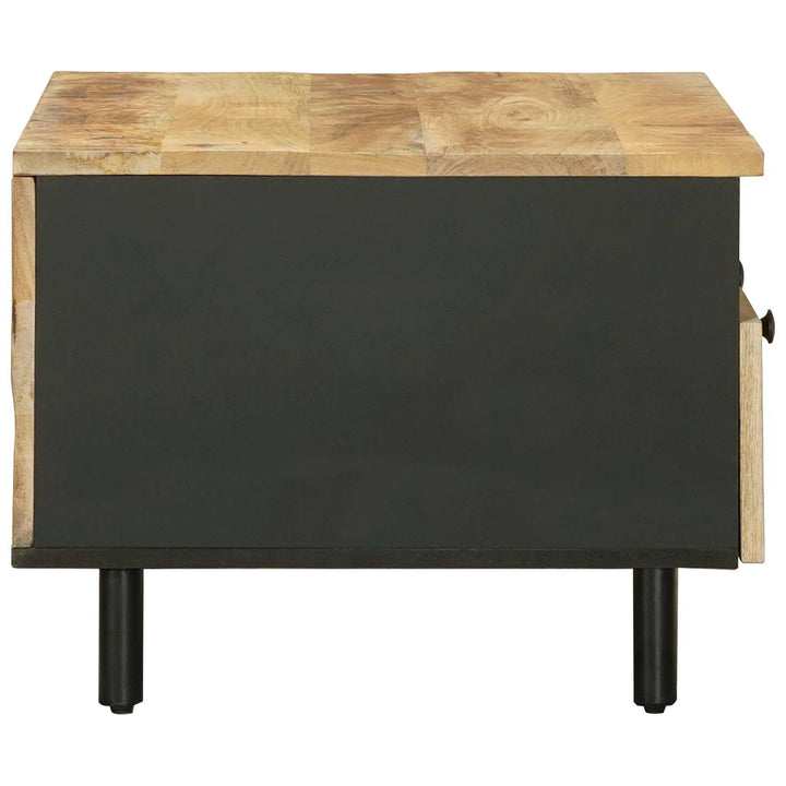Kaffeebord Brun Och Svart 80 X 54 X 40 Cm Massivt Mangoträ