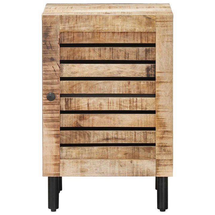 Badrumsskåp Brun Och Svart 38 X 33,5 X 58 Cm Massivt Mangoträ