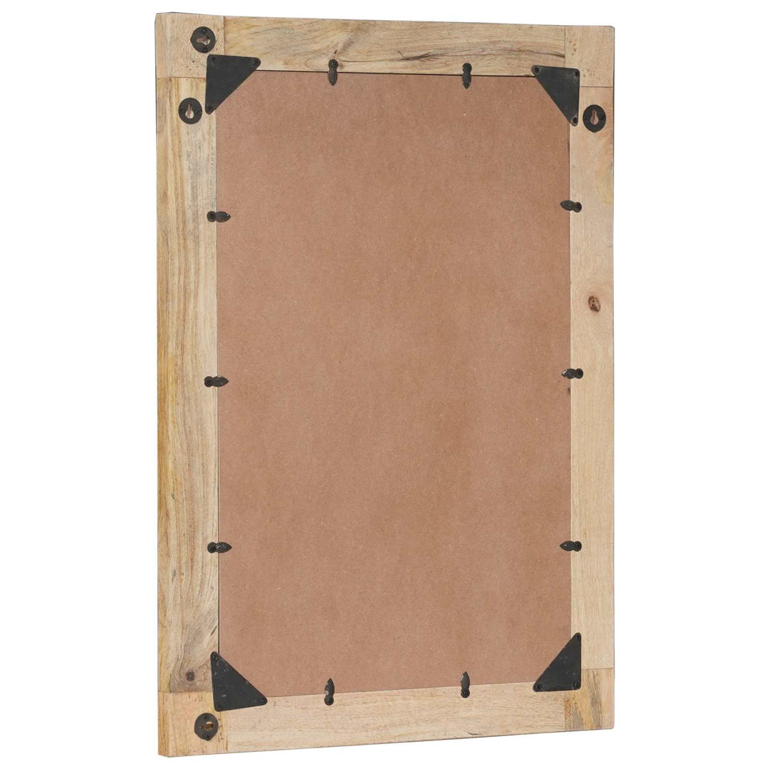 Spegel Väggmonterad Brun Och Svart 70 X 50 X 3 Cm Glas