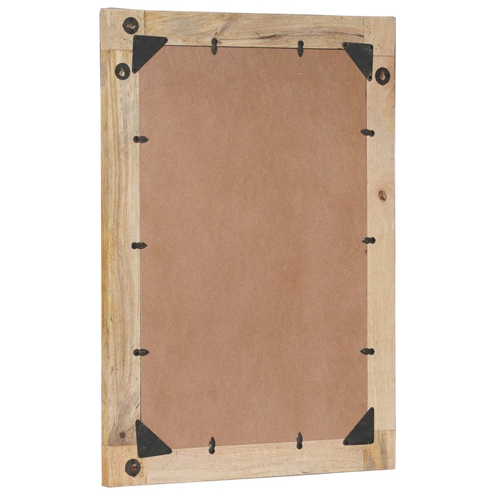 Spegel Väggmonterad Brun Och Svart 70 X 50 X 3 Cm Glas