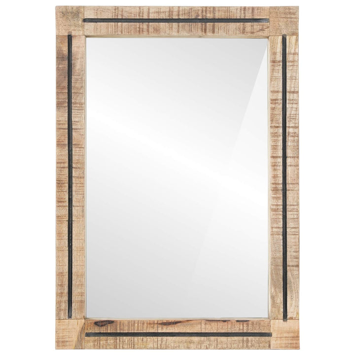 Spegel Väggmonterad Brun Och Svart 70 X 50 X 3 Cm Glas