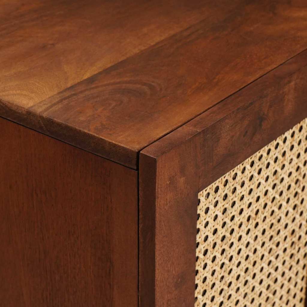 Sideboard Brun 60 X 33 X 75 Cm Massivt Mangoträ