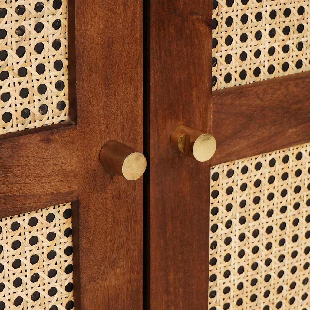 Sideboard Brun 60 X 33 X 75 Cm Massivt Mangoträ