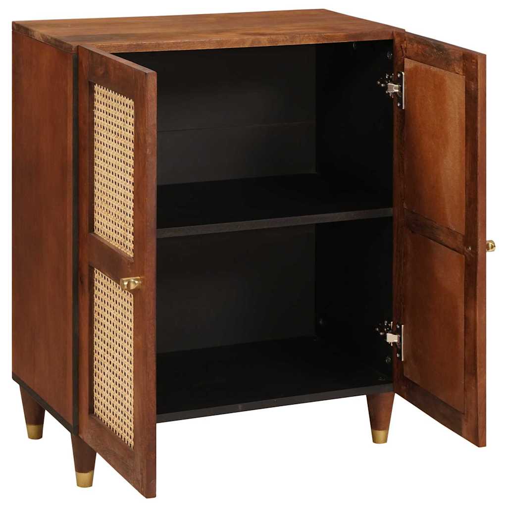 Sideboard Brun 60 X 33 X 75 Cm Massivt Mangoträ