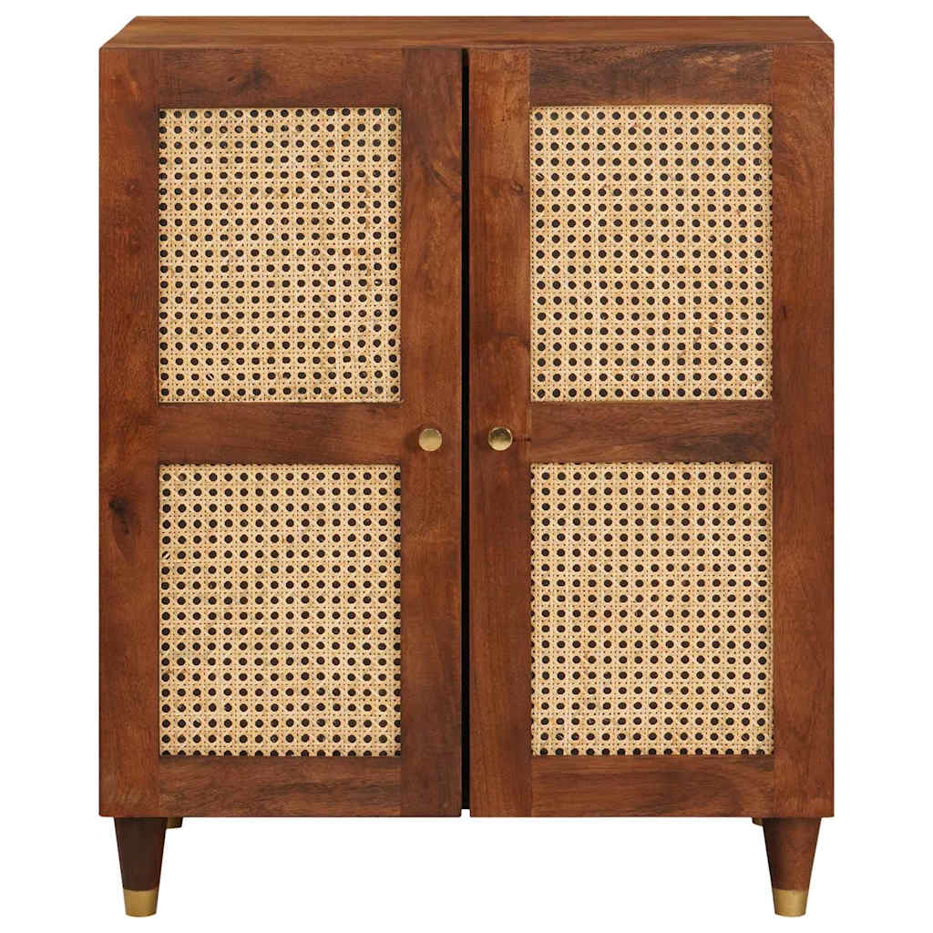 Sideboard Brun 60 X 33 X 75 Cm Massivt Mangoträ
