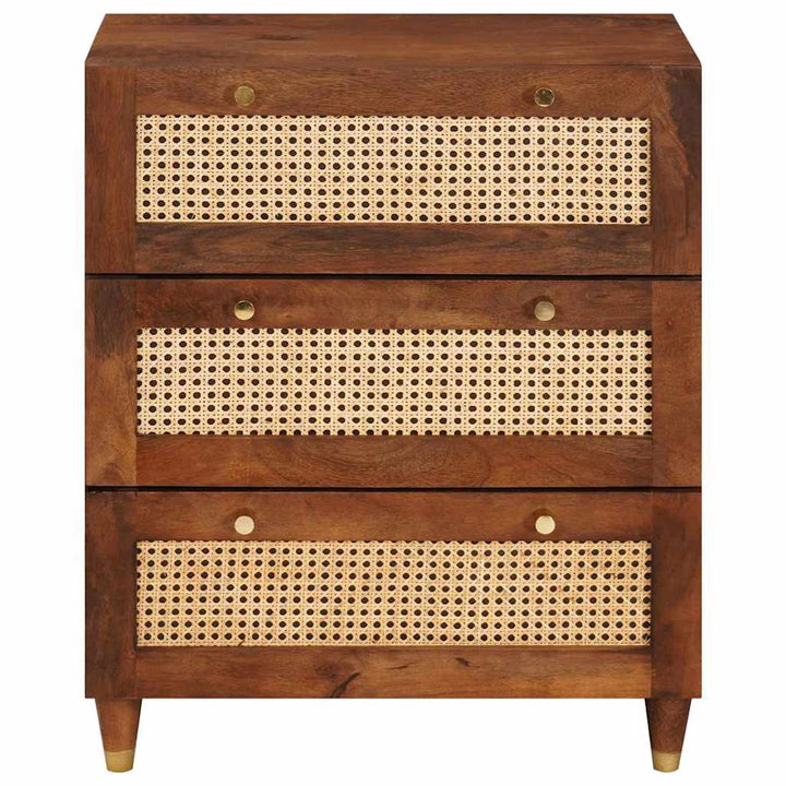 Sideboard Brun 60 X 33 X 75 Cm Massivt Mangoträ