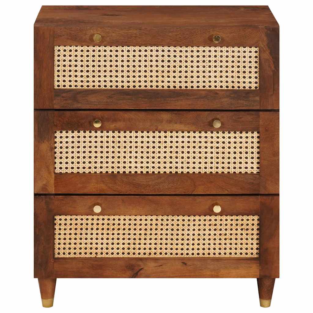 Sideboard Brun 60 X 33 X 75 Cm Massivt Mangoträ