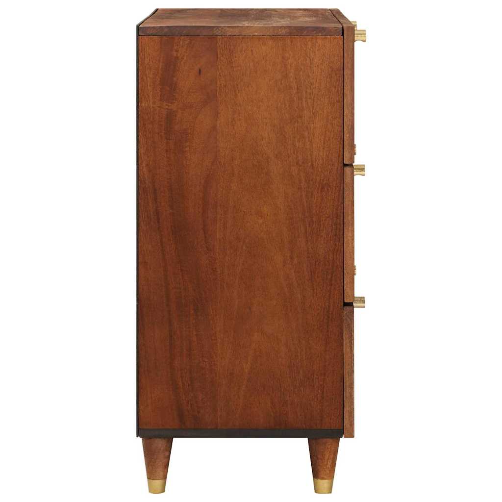 Sideboard Brun 60 X 33 X 75 Cm Massivt Mangoträ