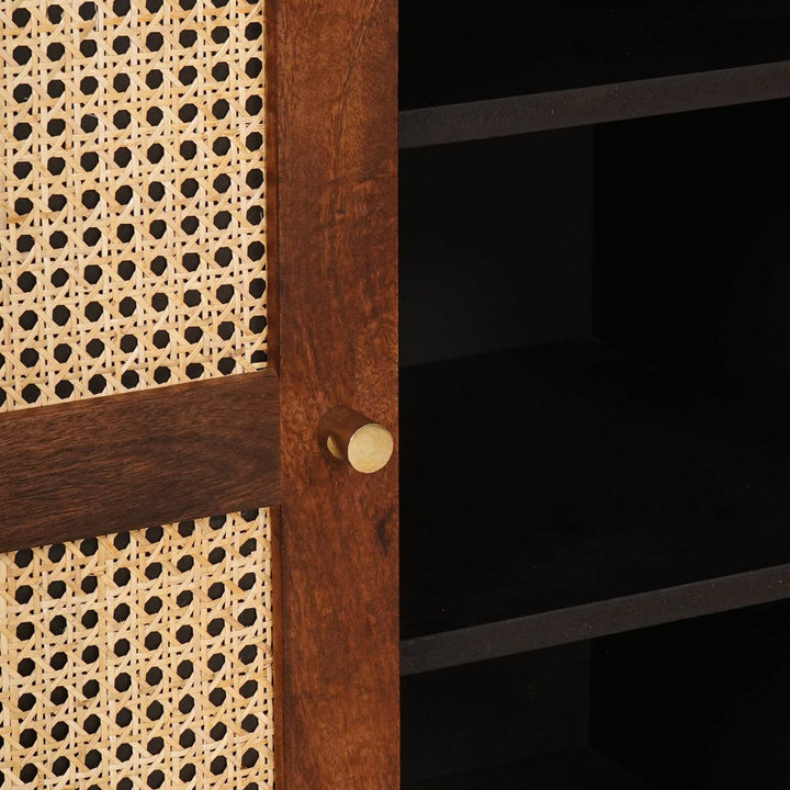 Sideboard Brun 90 X 33,5 X 75 Cm Massivt Mangoträ