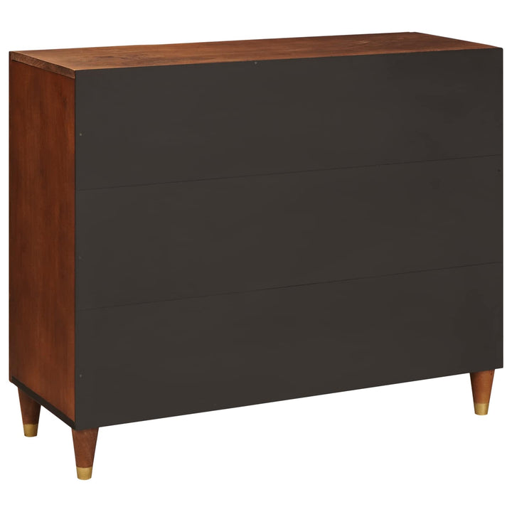Sideboard Brun 90 X 33,5 X 75 Cm Massivt Mangoträ
