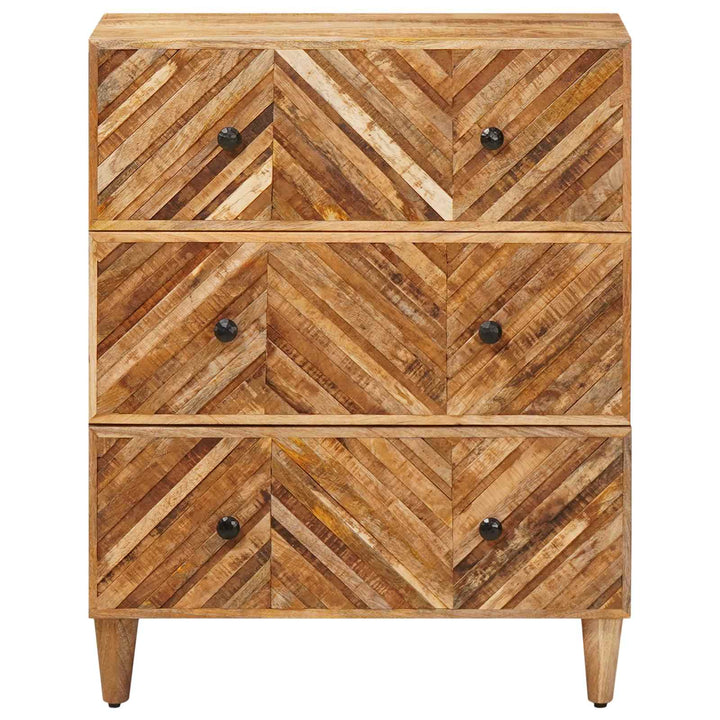 Förvaringsskåp Brun 60 X 33,5 X 75 Cm Massivt Mangoträ